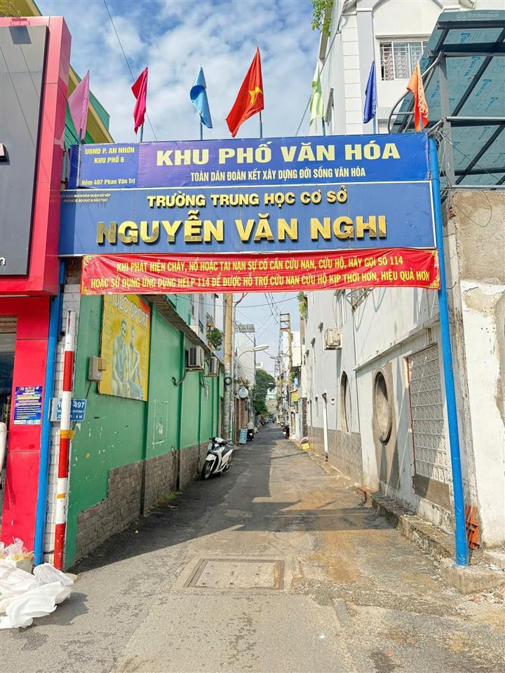 Bán căn góc buôn bán 3,1x4,5 một lầu hẻm phan văn trị ngay e mart giá chỉ 2.650 tỷ
