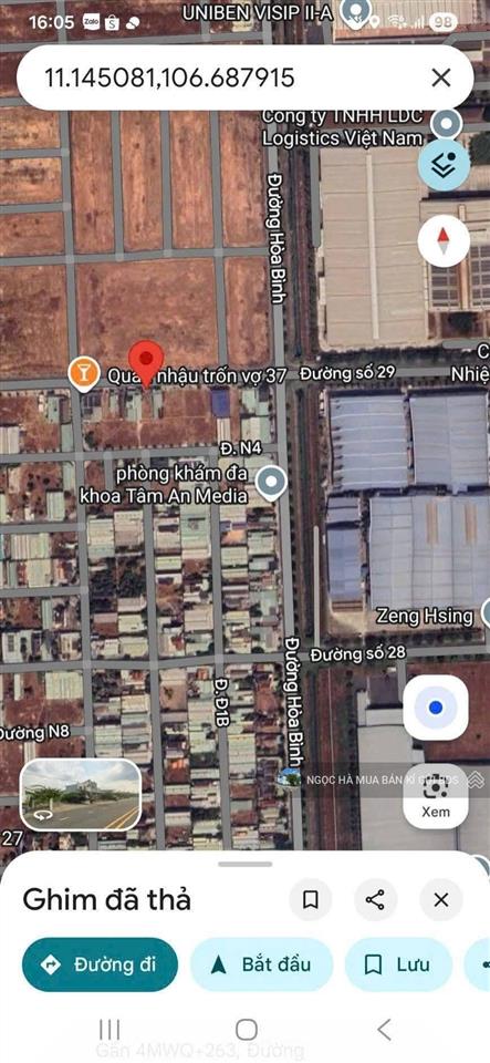 Bán đất cho thuê 300m2 ngay kcn vsip 2a mở rộng giá 1 tỷ 290, cho thuê 10tr/th, shr đường thông