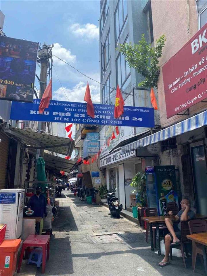 9 tỷ 800  60m2  ngang 5.1  hẻm xe hơi  cống quỳnh q1
