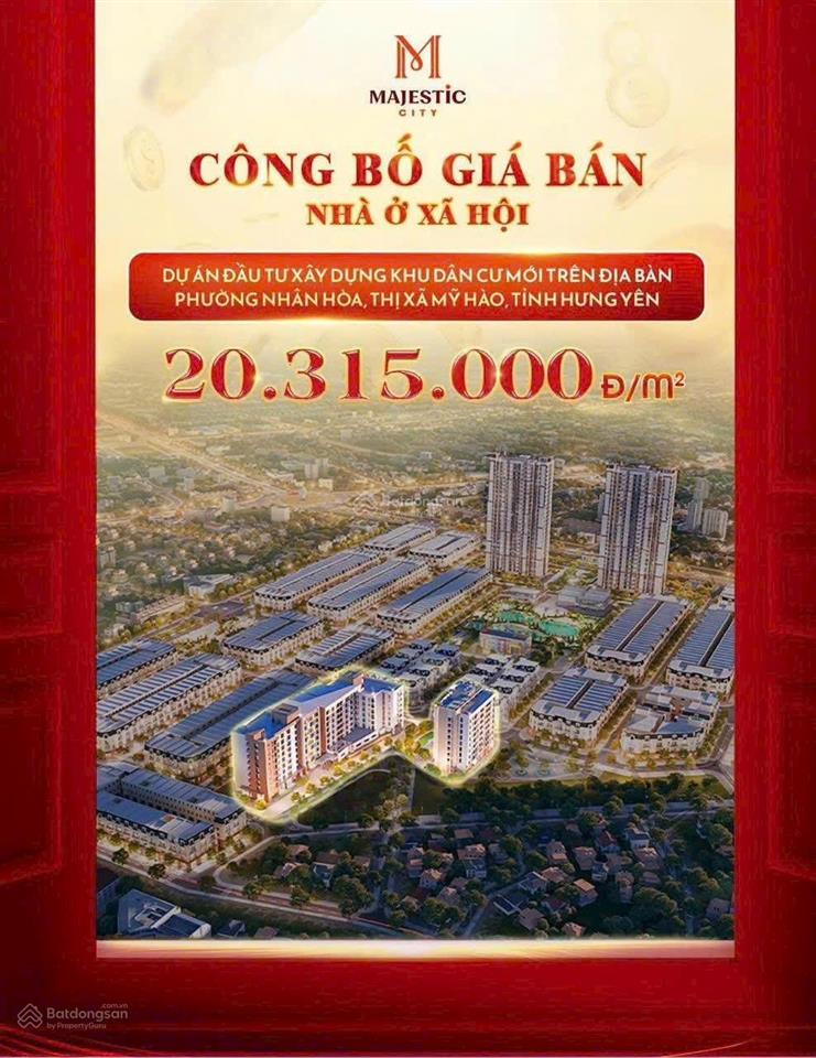 Tiếp nhận hồ sơ mua noxh tại dự án majestic city, 20,315 triệu/m2, 60m2, 2pn, 2wc