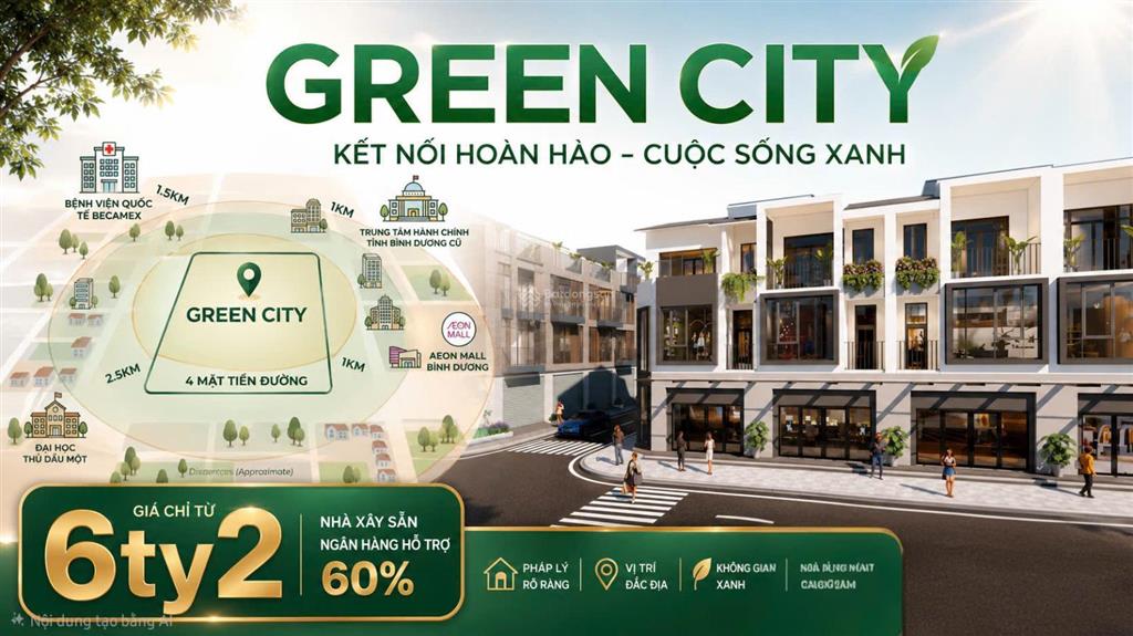 Bán nhanh căn nhà phố 3 tầng tại đường lê lợi bình dương gần kcn vsip2 hơn 500m