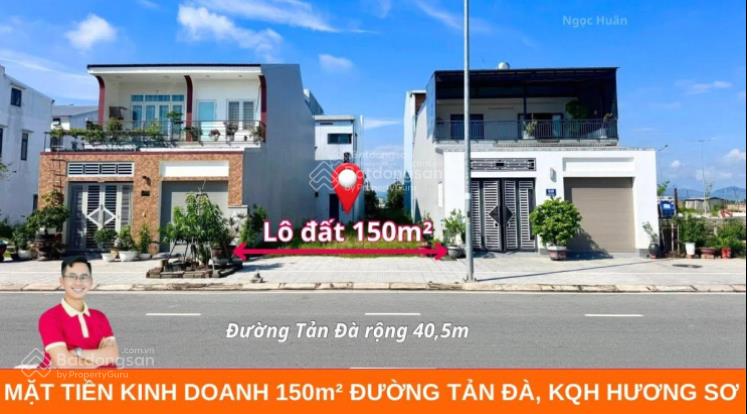 Bán 150m2 mặt tiền kinh doanh trục tản đà, tp huế