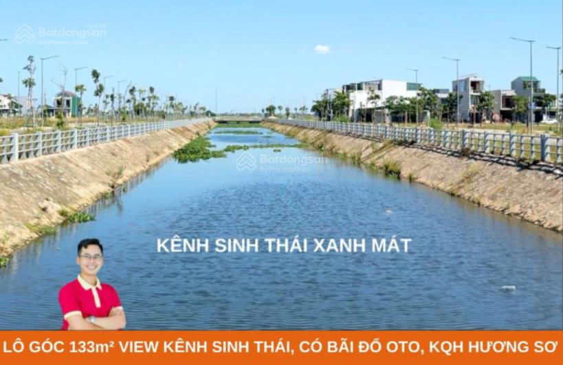 Lô góc 133m2 view kênh kqh hương sơ, tp huế