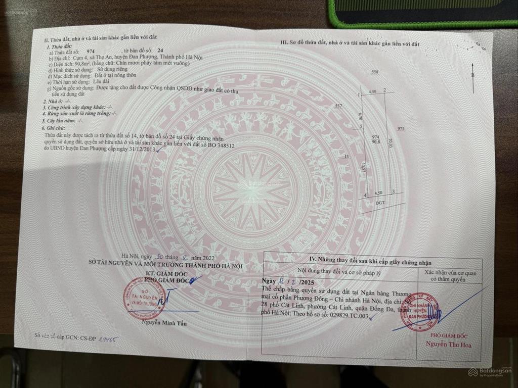 Hàng mới 90m2 siêu đẹp thoáng mát nhất tại thọ xuân  đan phượng gửi tới quý khách đầu tư