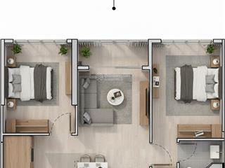 Căn hộ 2pn + giá tốt nhất, thiết kế đẹp phù hợp với khách ở thực hoặc đầu tư lâu dài.  0981 247 ***