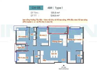 Độc quyền căn 4pn tầng trung, view ôm trọn hồ tạo sóng dành cho cư dân tinh hoa.  em 0981 247 ***