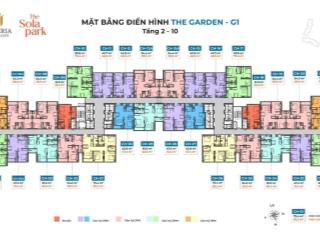 Chính chủ  cần bán căn hộ diện tích 47,5 m² (1pn+) tòa the sola park g1 tầng trung