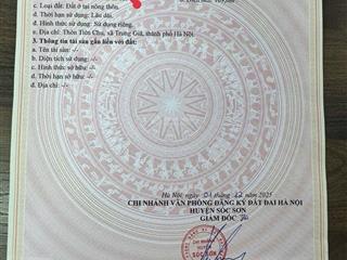 Bán gấp đất tại sóc sơn, 1,28 tỷ, 109m2, mặt tiền 5m, ôtô vào