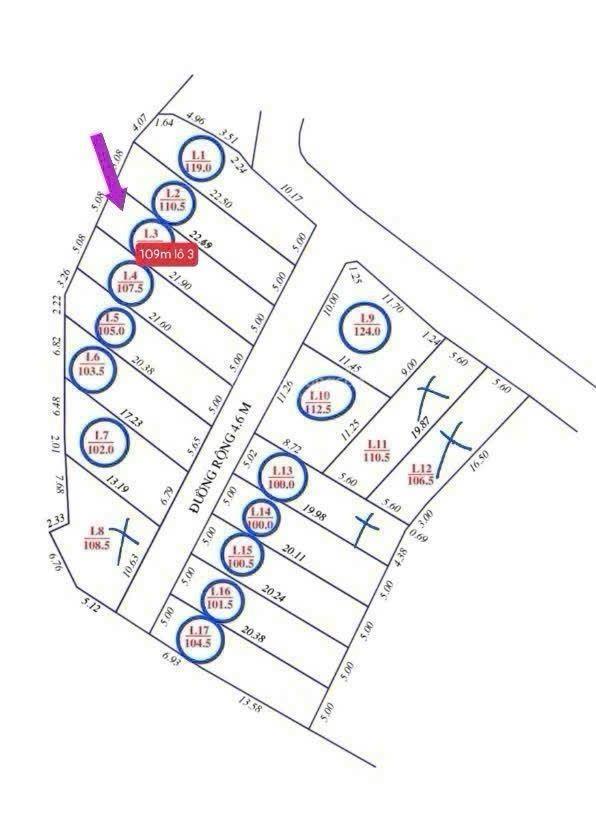 Bán gấp đất tại sóc sơn, 1,28 tỷ, 109m2, mặt tiền 5m, ôtô vào