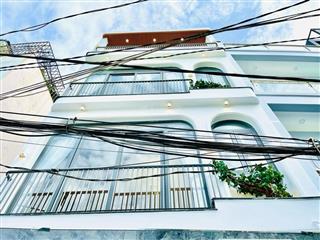Hơn 6 tỷ  nhà phan văn trị 5 tầng, dt 50m2, khu phân lô, hẻm lớn trải nhựa, nội thất nhập