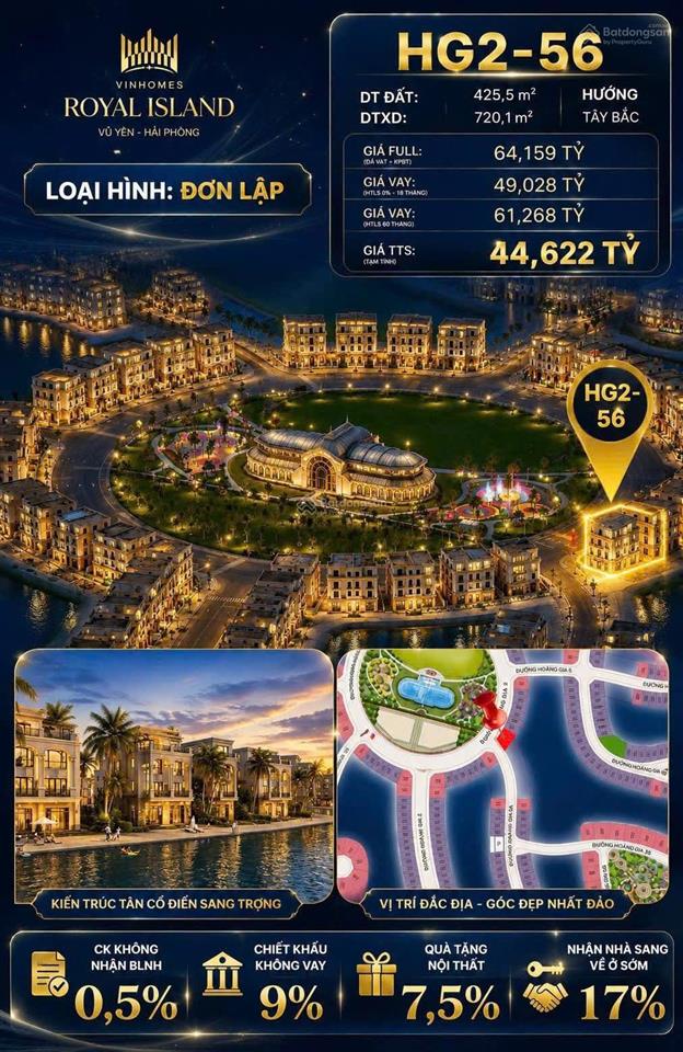 Hg256 dinh thự đơn lập vvip trung tâm hoàng gia view công viên 20.000m chỉ 13 căn duy nhất
