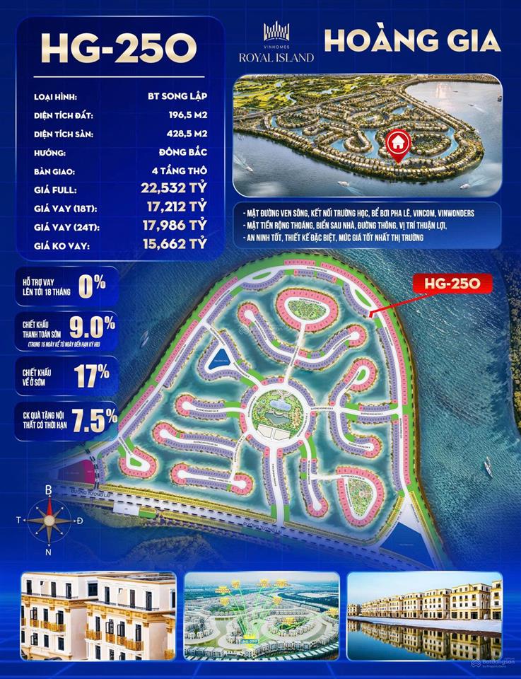 Hg250 song lập giá ngon nhất hoàng gia vũ yên 196.5m2 chỉ 15.6 tỷ