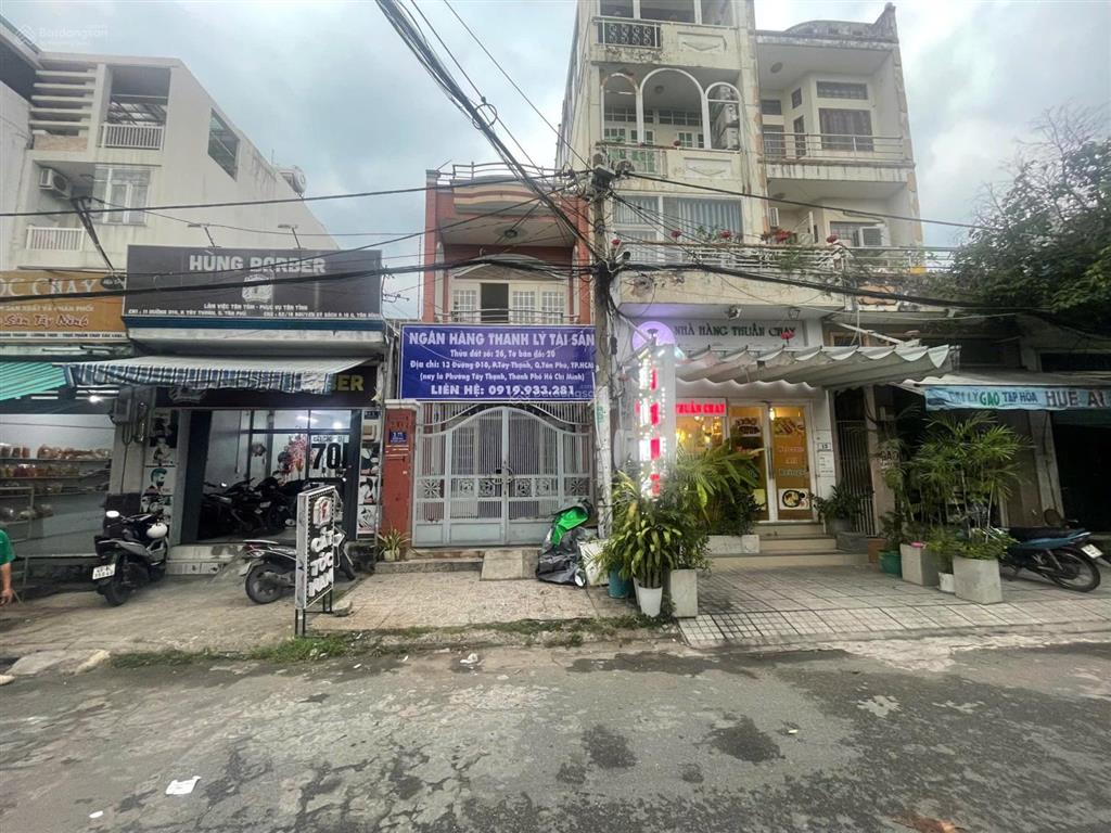 Nhà mặt tiền 100m2 đường d10, tây thạnh, tân phú 6tỷ788