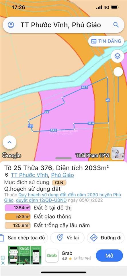 3553,7m2 có sẵn nhà cấp 4  mặt tiền 58m8 nhánh bàu ao, phú giáo, bình dương