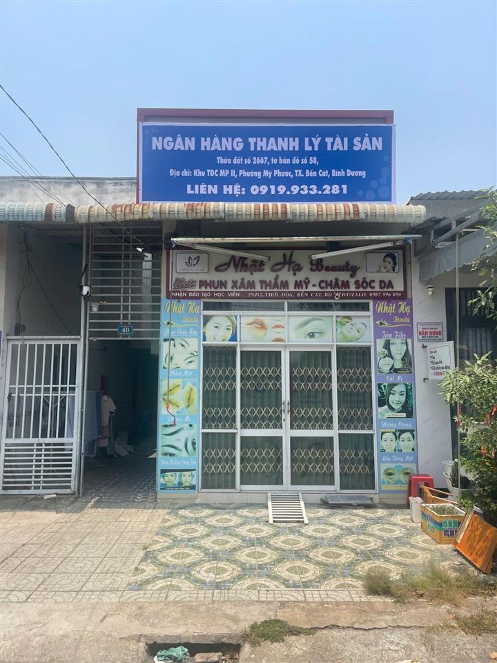 1mt kinh doanh + 5 phòng trọ mặt tiền nb7a mỹ phước 2, bến cát, bình dương chỉ 2 tỷ250