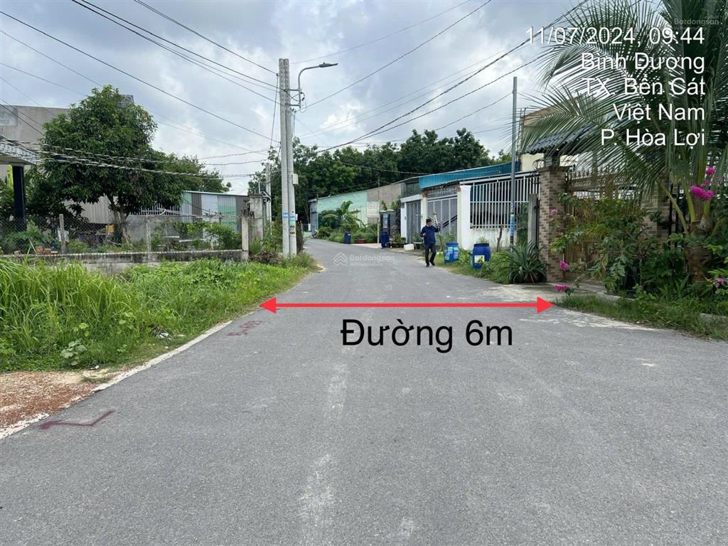 Dt lớn 1846,4 m2 = 3 tỷ 379 phường hòa lợi, bến cát bình dương