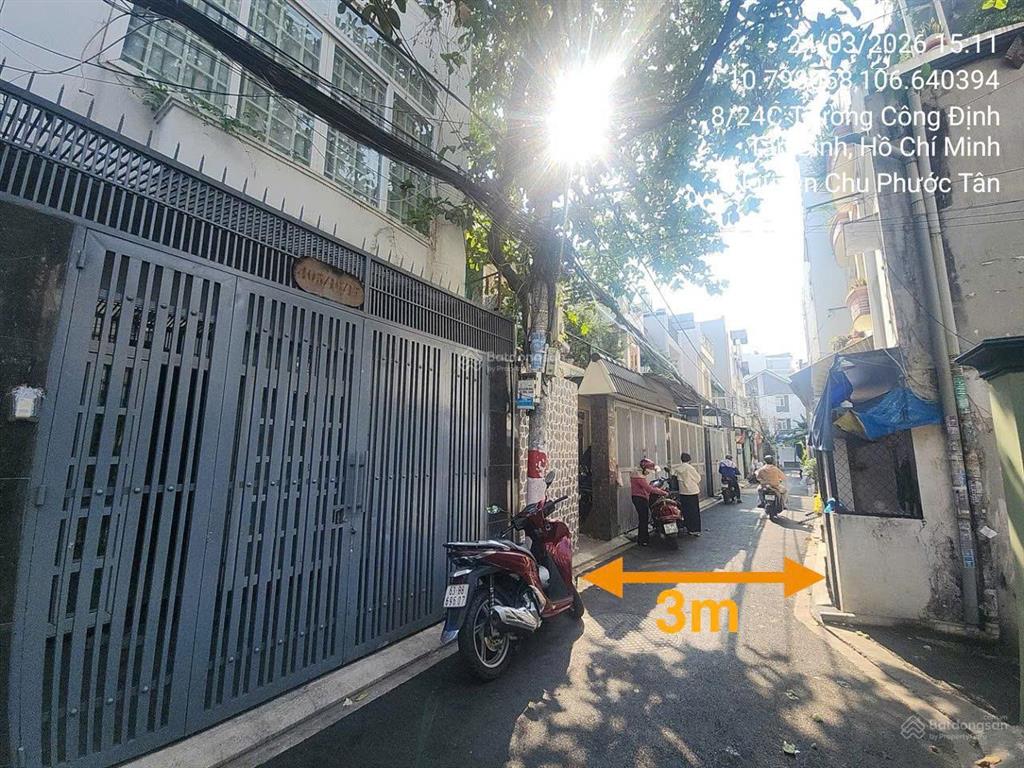 49,1 m2 đường oto hẻm 405 trường chinh, quận tân bình hcm giá khởi điểm  đồng