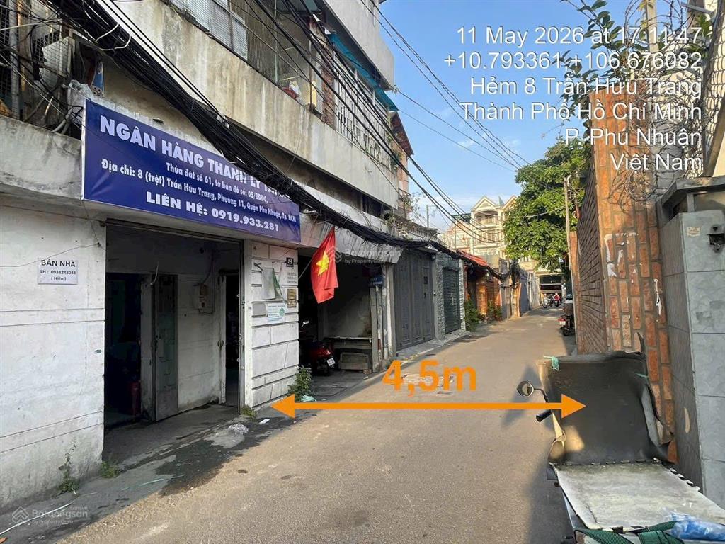 Mặt tiền trần hữu trang, phú nhuận chung cư tầng trệt dễ dàng kinh doanh dòng tiền chỉ 2,072 tỷ