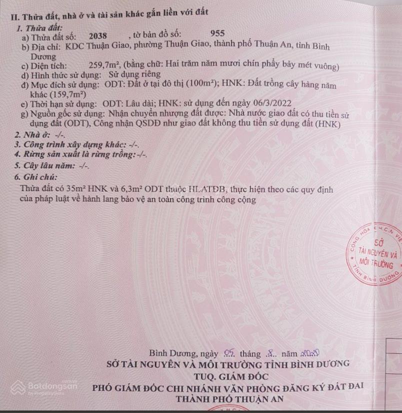 259,7m2 mặt tiền đường thuận giao 16 | kdc thuận giao, tp.hcm thi hành án bán đấu giá