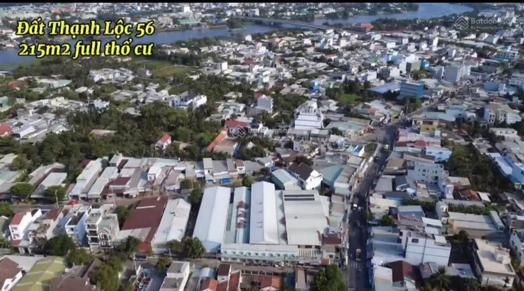 Đất 2mt thạnh lộc 56. giáp sông sài gòn. 215m2 giá 7,5tỷ( thổ cư 192m2)