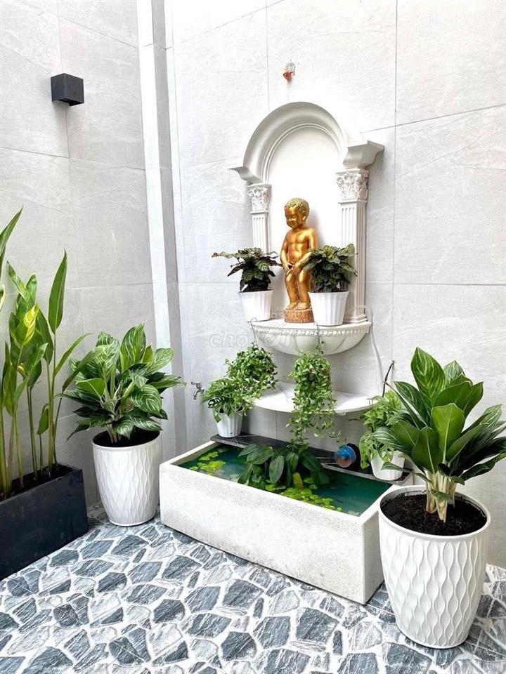 Nhà đẹp shr p6, ngay chợ an nhơn gò vấp, dt 5,4*13 shr cn 50m2. sân vườn + nội thất đẹp, 5,75tỷ