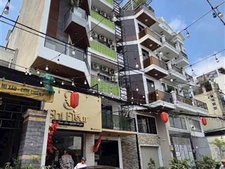 Căn hộ dịch vụ 350m2 đất, 5lầu sàn 1316m2 70phòng đang khai thác 300tr/tháng. giá 49,5tỷ tl