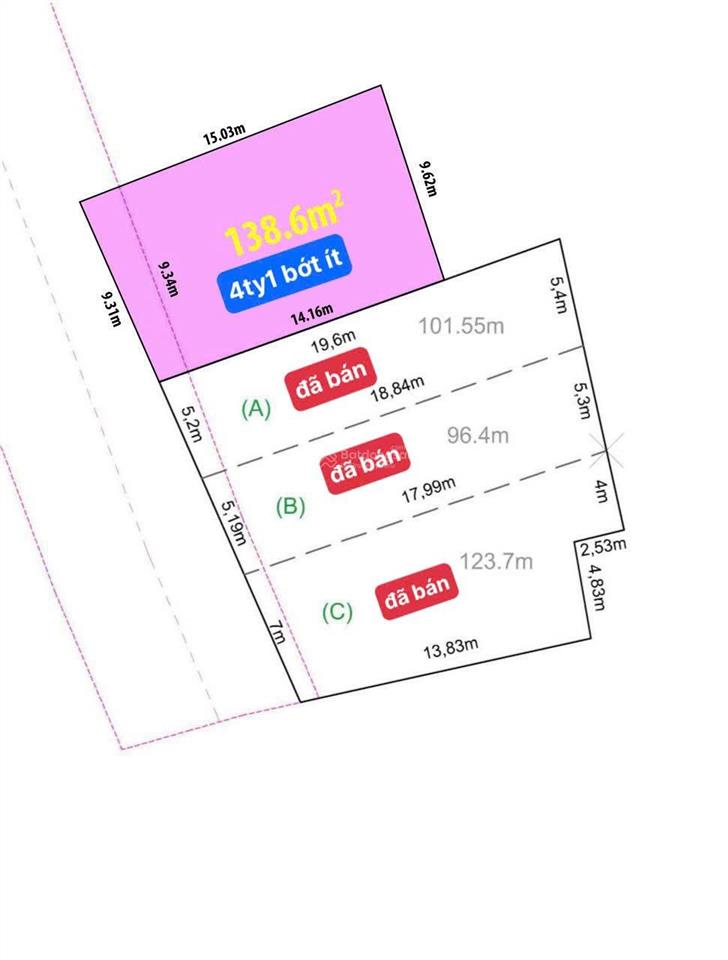 Đất đẹp giáp q12. ngay chợ gà  ngã 3 đông quang. 138m2 thổ cư 122m2. 4,1 tỷ tl