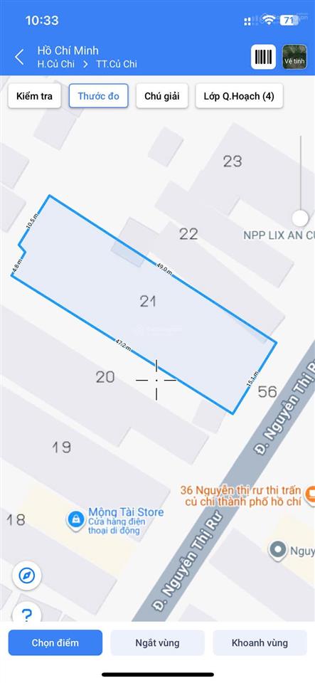 Bán 710,7m2 nở hậu mặt tiền nguyễn thị rư, thị trấn củ chi, tp. hcm