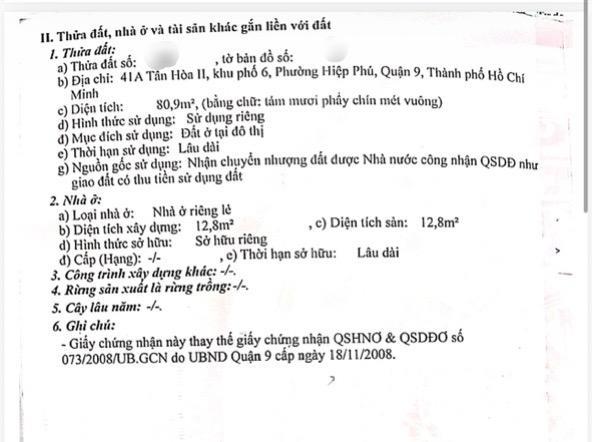 Nhà 80,9m2 mặt tiền tân hòa 2, phường tăng nhơn phú, tp. thủ đức  vị trí đẹp, tiềm năng kinh doanh