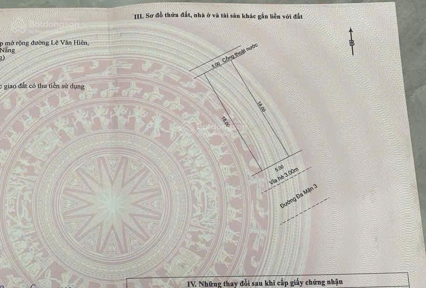 Bán đất mặt tiền đường đa mặn 2, gần công viên, gần bệnh viên nhi, phường ngũ hành sơn, đà nẵng.