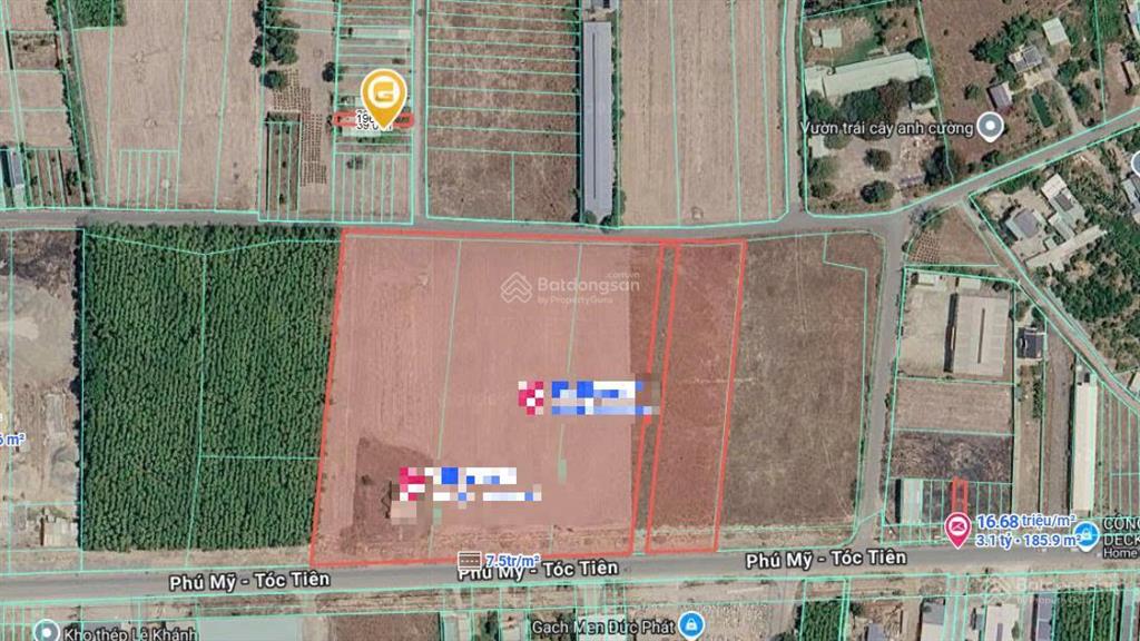 Bán đất 196m² ngang 5m giá 2,9 tỷ xã châu pha tp. hồ chí minh