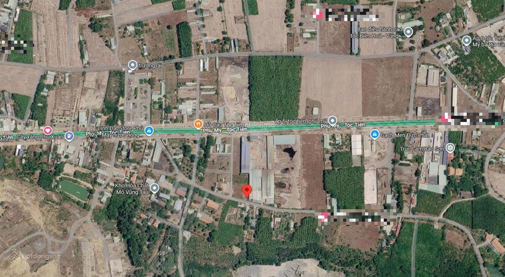 Bán đất 187m² có sẵn 40m² thổ cư ngang 5,1m giá 1,67 tỷ tại xã châu pha phú mỹ