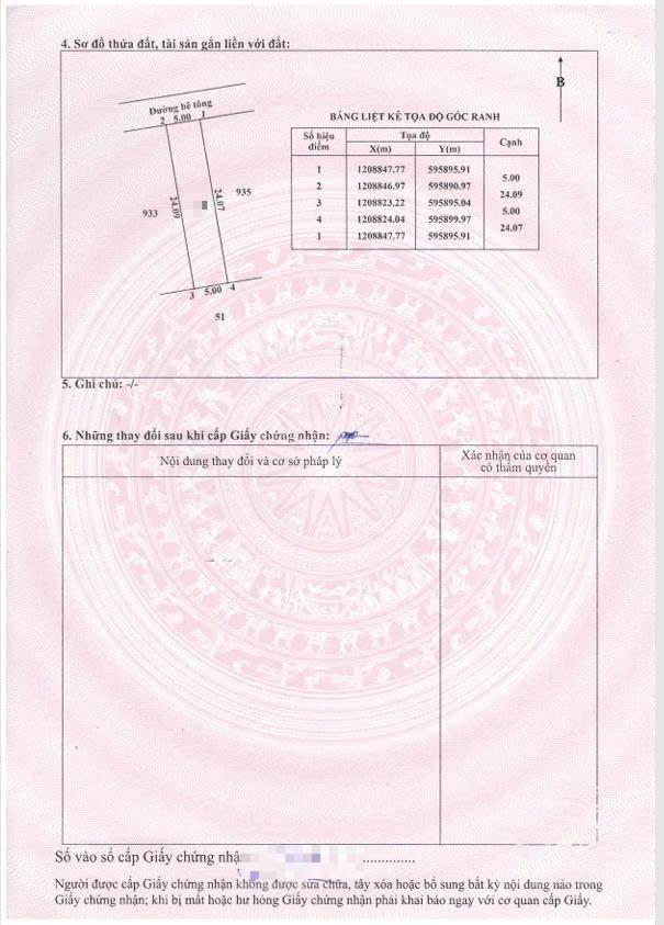 Bán đất 120.4m2 có sẵn 120.4 m2 thổ cư giá 3.7 tỷ tại xã bình mỹ huyện củ chi tp. hồ chí minh