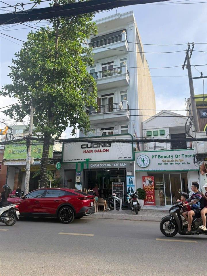 Tòa nhà 5 tầng 6x25 mặt tiền nguyễn văn khối  18 phòng khép kín, thang máy lớn.