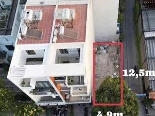 Bán đất lô góc 2 mt đường số tân quy quận 7, 4.9x12.5m, gần lotte mart, nhỉnh 12 chính chủ