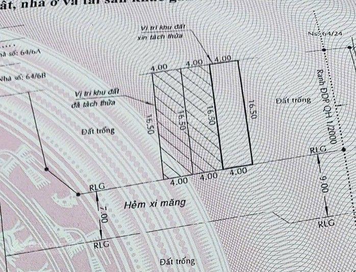 Bán đất bùi văn ba, đường nhựa 7m, 66m, sổ vuông, gpxd 5 tầng, giá 8 tỷ