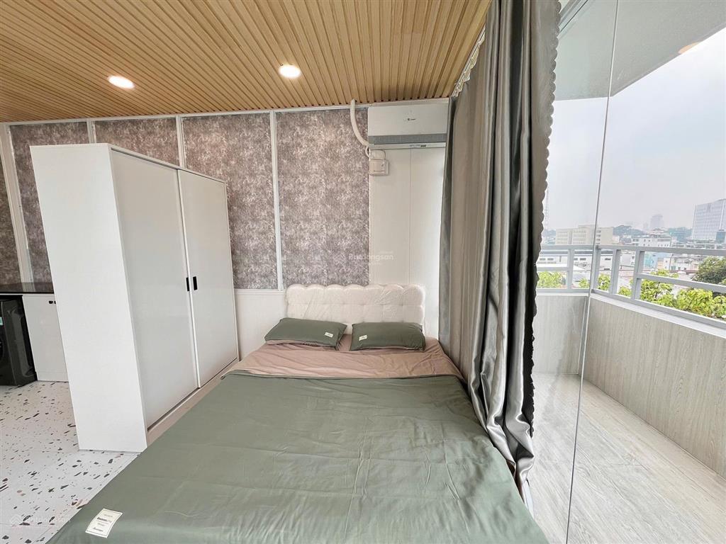 Cho thuê căn hộ studio ban công q1 gần cầu nguyễn văn cừ, nowzone, chợ bến thành, bitexco, bùi viện