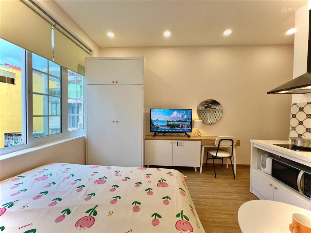 Cho thuê căn hộ studio cửa sổ lớn q1 gần cầu ông lãnh, cầu calmette, bùi viện, chợ bến thành