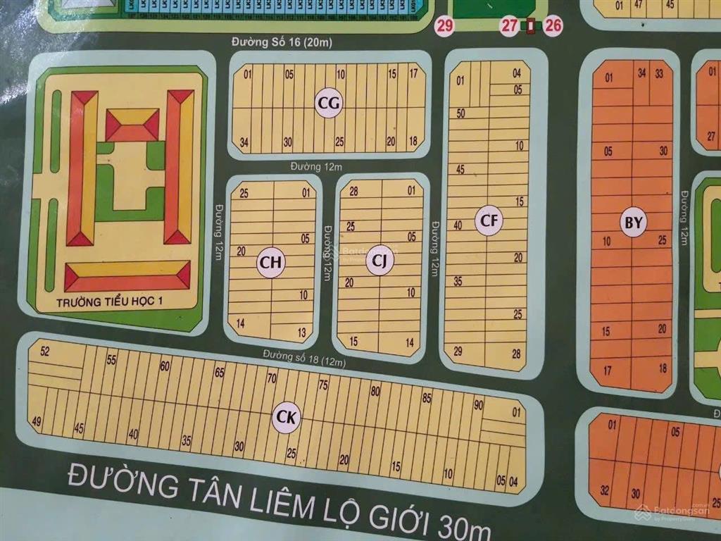 Bán đất nền dự án mặt tiền tân liêm 30m tại khang điền bình chánh, giá cực chất 5,85 tỷ, 100m2