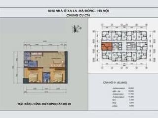 Bán nhanh căn hộ 2 ngủ 2 vệ sinh toà ct4a khu đô thị xala