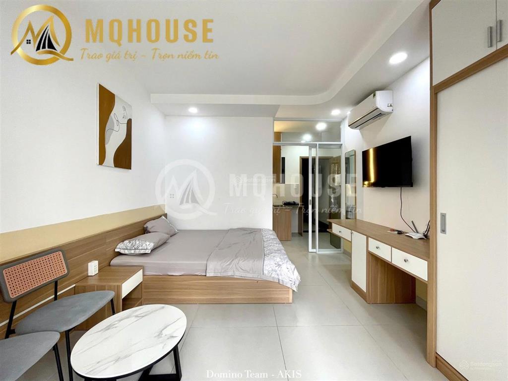 Trần não| khai trương toà nhà mới 1pn ban công. có slot đậu oto, thang máy, máy giặt riêng