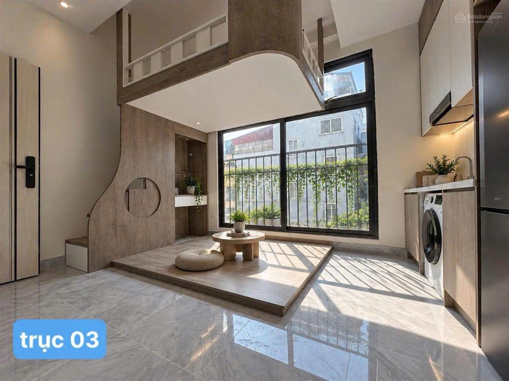Khai trương ccmn 25m2 gác xép, máy giặt riêng, ban công rộng tại kim giang