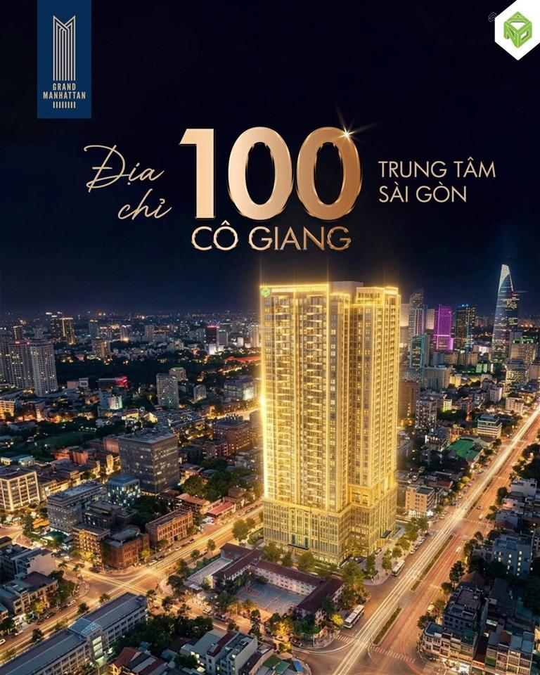 Căn góc 3pn  dự án the grand manhattan lịch thanh toán chỉ 8,1 tỷ/căn