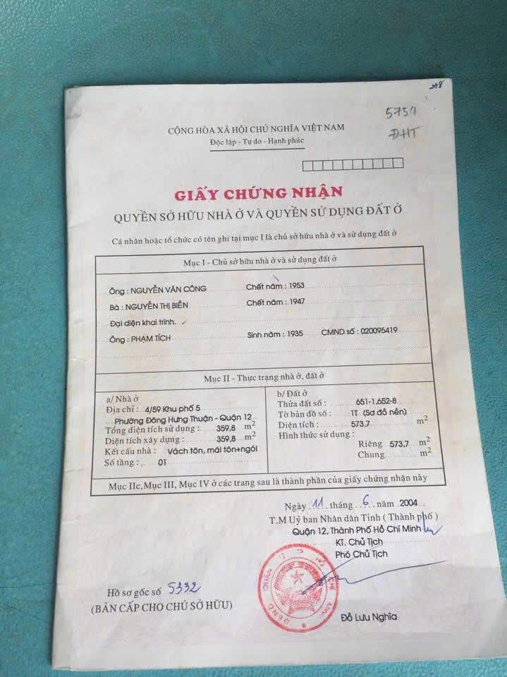 CHÍNH CHỦ BÁN GẤP – LÔ GÓC 2 MẶT TIỀN SIÊU ĐẸP ĐÔNG HƯNG THUẬN 06, Q12