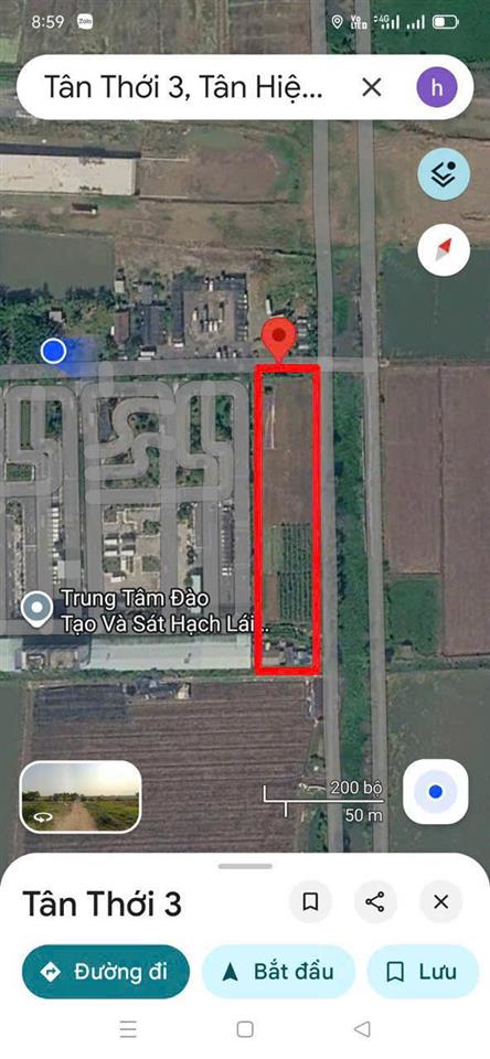 ĐẤT 3MT 1/ QL22, TÂN HIỆP, HÓC MÔN (5.000m²) NGAY TRƯỜNG LÁI & VÀNH ĐAI 3!