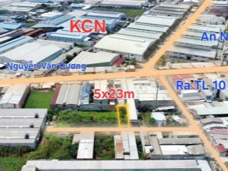 Chính chủ cần bán  đất 117m2  5x23,5m2  kcn đức hoà  giá mới 1 tỷ 490