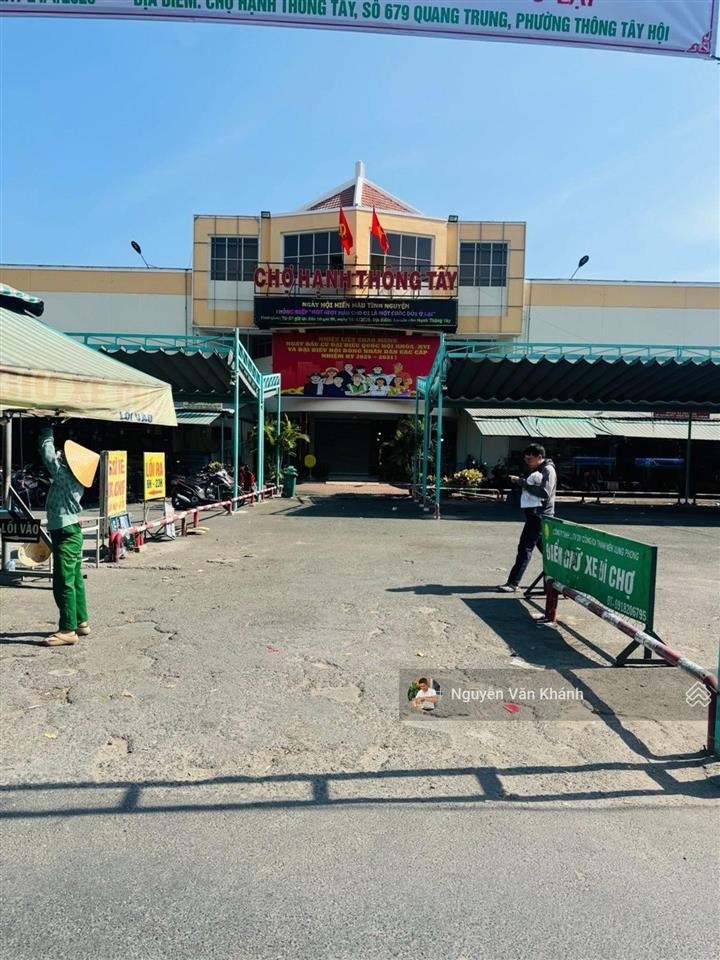Mặt tiền chợ hạnh thông tây  quang trung  gò vấp  70m2  4 tầng  5 phòng  giá 9.x tỷ