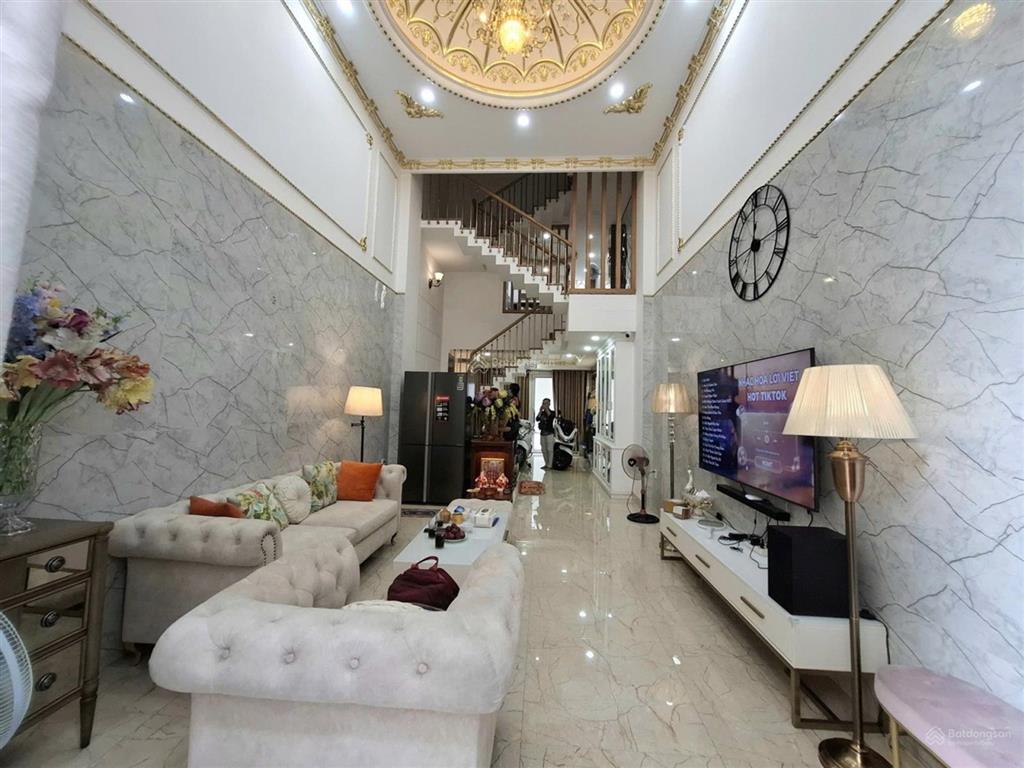 Nhà khu đồng bộ, hẻm 7m, 2 mặt tiền trước sau, ô tô ngủ nhà, 52m², 5 tầng full nội thất, chỉ 8,2 tỷ