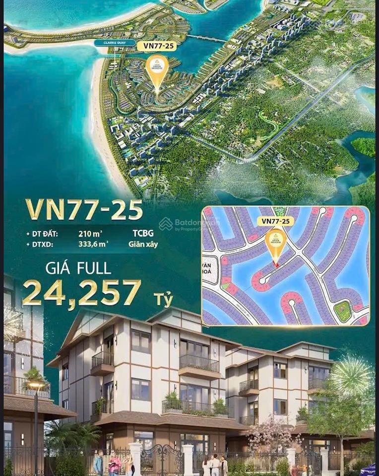 Sở hữu biệt thự mặt vịnh ngọc giá chưa từng có chỉ 24ty250