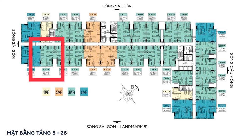 2pn giá 2,77 tỷ (chưa vat)  bán căn hộ symlife 71m² tầng trung